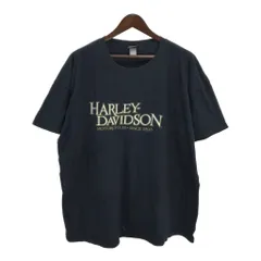 00年代 HARLEY DAVIDSON ハーレーダビッドソン 半袖Ｔシャツ 大きいサイズ ブラック(メンズ 3XL相当)中古 古着 T5902のサムネイル