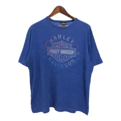HARLEY DAVIDSON ハーレーダビッドソン 半袖Ｔシャツ ブルー(メンズ XL)中古 古着 T7845のサムネイル