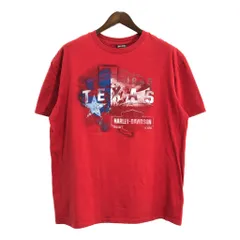 HARLEY DAVIDSON ハーレーダビッドソン 半袖Ｔシャツ レッド(メンズ XL)中古 古着 T8014のサムネイル
