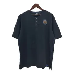 HARLEY DAVIDSON ハーレーダビッドソン ヘンリーネック 半袖Ｔシャツ ブラック(メンズ 2XL)中古 古着 T8036のサムネイル