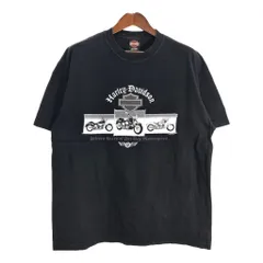 00年代 HARLEY DAVIDSON ハーレーダビッドソン 半袖Ｔシャツ モーターサイクル ブラック(メンズ XL)中古 古着 T8574のサムネイル