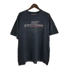 00年代 HARLEY DAVIDSON ハーレーダビッドソン 105周年 半袖Ｔシャツ 大きいサイズ モーターサイクル(メンズ 2XL)中古 古着 T8604のサムネイル