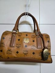 MCM ボストンバッグ ショルダーバッグ 2way ヴィセトス ゴールド金具
