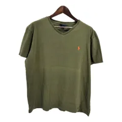 Polo by Ralph Lauren ポロ ラルフローレン ワンポイントロゴ 半袖Ｔシャツ カーキ(メンズ XL)中古 古着 T9093のサムネイル