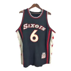 Mitchell&Ness NBA フィラデルフィア・76ers ジュリアス・アービング ユニフォーム プロチーム ブラック(メンズ L相当)中古 古着 T8184のサムネイル