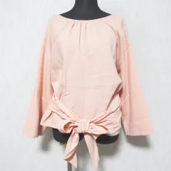 未使用 Ele NATURAL BEAUTY エレ ナチュラルビューティー コットンリネン カシュクールカットソー ブラウス 707-0110467 38 ピンク レディース 古着 中古 USEDのサムネイル