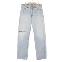 90年代 USA製 Levi's リーバイス 505 デニムパンツ オレンジタブ ブルー (メンズ W34 L32) 中古 古着 A4301