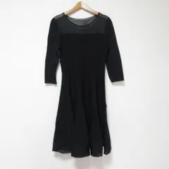 美品 MACKINTOSH マッキントッシュロンドン ニットワンピース 38 ブラック レディース 古着 中古 USEDのサムネイル