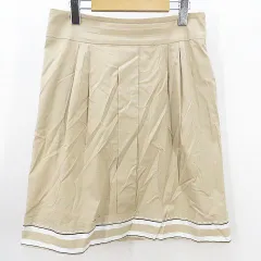 フィロソフィーディアルベルタフェレッティ PHILOSOPHY di ALBERTA FERRETTI 台形スカート ひざ丈 40 ベージュ系 タック 裾デザイン のサムネイル