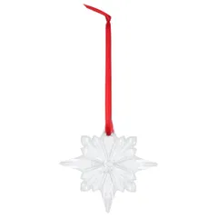 バカラ BACCARAT 置物 オブジェ オーナメント クリスマスオーナメント ノエル クリスタル 雪の結晶 2023 NOEL CLEAR ANNUAL ORNAMENT 2815676のサムネイル