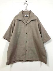 sinss ルーズ フィット リネン タッチ ハーフスリーブ シャツ XSサイズ