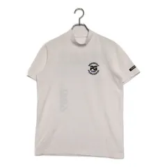 中古 メンズ パーリーゲイツ PEARLY GATES 半袖シャツ 4(M) 白 ホワイト モックネック バックプリント