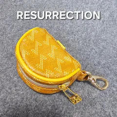 【👌値下げ交渉受付中】極美品 RESURRECTION 総柄 本革 PVCレザー ボールケース 小物入れ 収納 ケース レザレクションのサムネイル
