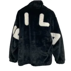 美品 FILA フィラ バックロゴ エコファージャケット FL6270 サイズL ブラック メンズ 古着 中古 USEDのサムネイル