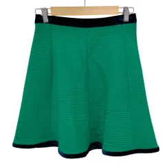 美品 EMPORIO ARMANI エンポリオアルマーニ ストレッチ ミニスカート サイズ38 グリーン レディース 古着 中古 USEDのサムネイル