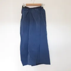 美品 24AW MELROSE CLAIRE メルローズ クレール スエードタッチの切り替えギャザースカート F ネイビー レディース 古着 中古 USEDのサムネイル