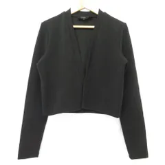 美品 PAULE KA ポールカ ニット ジャケット Ⅼサイズ ブラック レディース 古着 中古 USEDのサムネイル