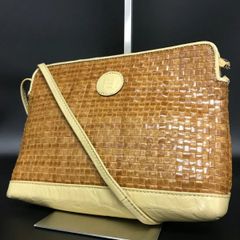 ハンティングワールド ウェーブ加工 ショルダーバッグ ベージュ y313 