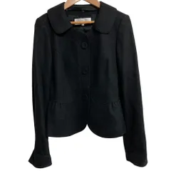 美品 TO BE CHIC トゥービーシック ウール アンゴラブレンド ジャケット サイズ38 ブラック レディース 古着 中古 USEDのサムネイル