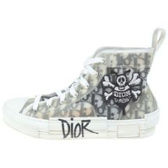 DIOR Shawn Stussy ハイカットスニーカー スカル刺繍 サイズ41 - メルカリ