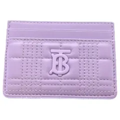 BURBERRY (バーバリー) TB Quilted Leather Lola Card Holder カードケース 8064827 パープルのサムネイル