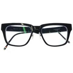 THOM BROWNE トムブラウン 21AW ウェリントン トリコロールクリアフレームアイウェア ブラック TB-715-TBX715-A-01 THOM BROWNE (トムブラウン) 21AW ウェリントン トリコロールクリア