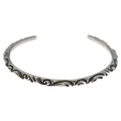 CHROME HEARTS (クロムハーツ) BANGLE SCROLL スクロールバンドバングル ブレスレット シルバー BCA127のサムネイル