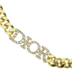Christian Dior (クリスチャンディオール) ディオレボリューション ロゴ ラインストーン GP チョーカー ネックレス N1583DVOCY_D301 ゴールド N1583DVOCY_D301のサムネイル