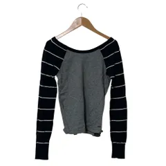 良品 ARMANI EXCHANGE アルマーニエクスチェンジ ニットカットソー サイズXS グレー レディース 古着 中古 USEDのサムネイル