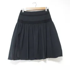 美品 FOXEY NEW YORK フォクシーニューヨーク ギャザー バルーンスカート 38 ブラック レディース 古着 中古 USEDのサムネイル