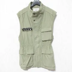 良品 24AW GRACE CONTINENTAL グレースコンチネンタル ビジューアーミーベスト 0124357103 サイズ36 カーキ レディース 古着 中古 USEDのサムネイル