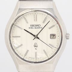 新品電池 セイコー キングクォーツ 5855-8001 1977年 メンズ腕時計