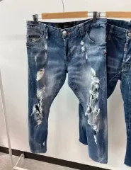 PHILIPP PLEIN(フィリッププレイン) スカル ムーファ ダメージジーンズのサムネイル