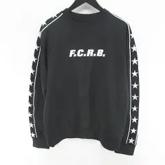 エフシーレアルブリストル F.C.Real Bristol FCRB FCRB-180011 トレーナー スウェット S 黒系 ブラック ロゴ 文字 プリント スターラインのサムネイル
