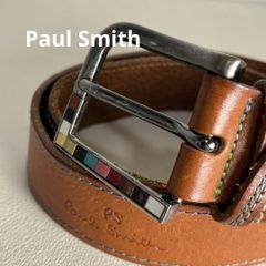 E07196 新品 Paul Smith メッシュレザーベルト：FREE 黒 - メルカリ