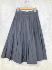 美品 OPAQUE.CLIP オペークドットクリップ イージーケア 洗濯機可 アシメタック フレア スカート size40/L/黒 ■■ レディースのサムネイル