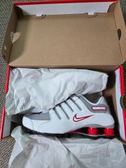 nike shon nz white silver 28 ショックス - メルカリ