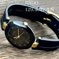 美品 稼働品 RADO クポール クォーツ 新品電池 4Pダイヤ デイト