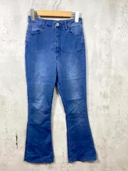 JEANASIS ジーナシス JS050649AA 定価7700円 ハイストレッチフレア デニムパンツ sizeM/青  ■■レディース