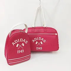 アディダス adidas ゴルフ ボストンバッグ シューズケース 2点セット レッド 赤のサムネイル
