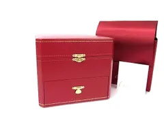 Cartier カルティエ 保存箱 アクセサリーケース ジュエリーケース ボックス 小物入れ レディース レッド系 FX1826のサムネイル