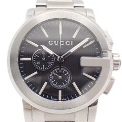 グッチ GUCCI 101M/YA101362 Gフェイス クロノグラフクォーツ - メルカリ