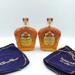 【未開栓】ウイスキー 750ml×2 Seagram’s Crown Royal シーグラム　クラウンローヤル　1963  1973  ファインデラックス　カナディアンのサムネイル