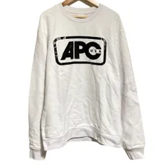 良品 A.P.C アーペーセー ロゴプリント スウェットトレーナー M ホワイト メンズ 古着 中古 USEDのサムネイル
