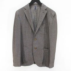 MOSS モス ジャケット メンズ ネイビー 襟黒 0781 - メルカリ