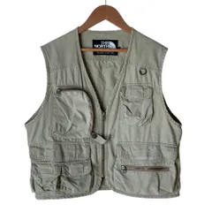 美品 THE NORTH FACE ザノースフェイス ユーティリティ ベスト NT-2334 サイズM ベージュ メンズ 古着 中古 USEDのサムネイル