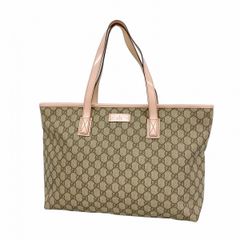 GUCCI GGスプリーム トートバッグ ベージュ ピンク - メルカリ