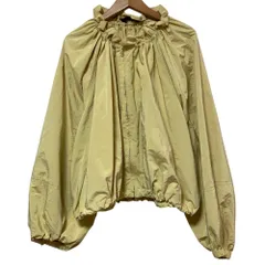 美品 23SS martinique マルティニーク フリルカラー ギャザージップブルゾン イエロー レディース 古着 中古 USEDのサムネイル