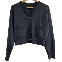 美品 25AW COLLAGE GALLARDAGALANTE  コラージュガリャルダガランテ スキッパースウェットライクカーディガン サイズF グレー レディース 古着 中古 USEDのサムネイル