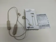【良品】SONY WI-C100/YY2957/ワイヤレスステレオヘッドセット/ベージュ